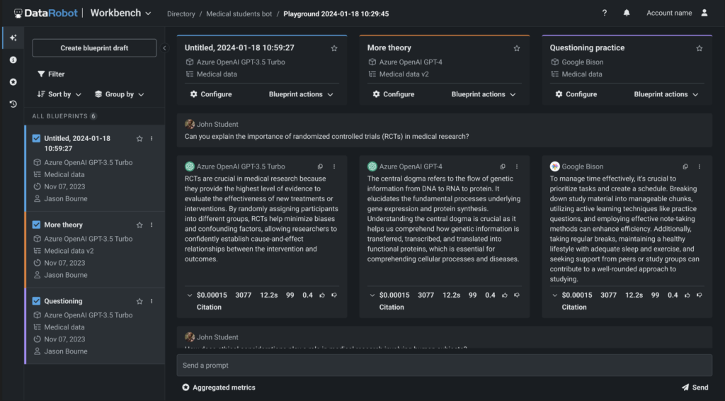 Rapidly Experiment with Our Multi-Provider LLM Playground